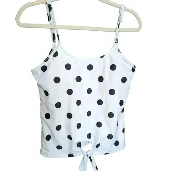 New Polka Dot Tankini and Bikini Bottom Set Size L - Picture 2 of 9